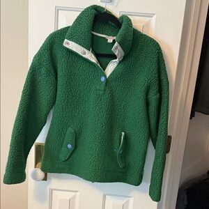 J. Crew Green Teddy Jacket